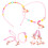 4Conjuntos Conjunto De Colares E Pulseiras Rosa Para Pequenas 2