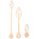 3Conjuntos Kit Completo De Ponteiros Para Relógio De Parede DIY Maple 3