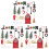 3Conjuntos Mini Casas Decorativas DIY Coloridas Com 5