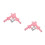 2Pares Para Coxa Rosa PU Com Design Para Estilo Doce 9