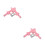 2Pares Para Coxa Rosa PU Com Design Para Estilo Doce 5