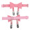 2Pares Para Coxa Rosa PU Com Design Para Estilo Doce 2