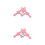 2Pares Para Coxa Rosa PU Com Design Para Estilo Doce 4