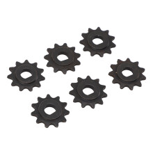 Pack de 6 pignons de moteur à grande vitesse 25H 11T en acier, roue de chaîne de 8 mm pour MY1020