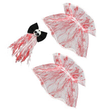 1 Set Halloween Haarclips: Blutige Zombie Mit Spange Und Manschetten