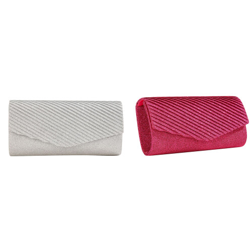 Clutch-Geldbörsen, glitzernde-Hot Pink 1
