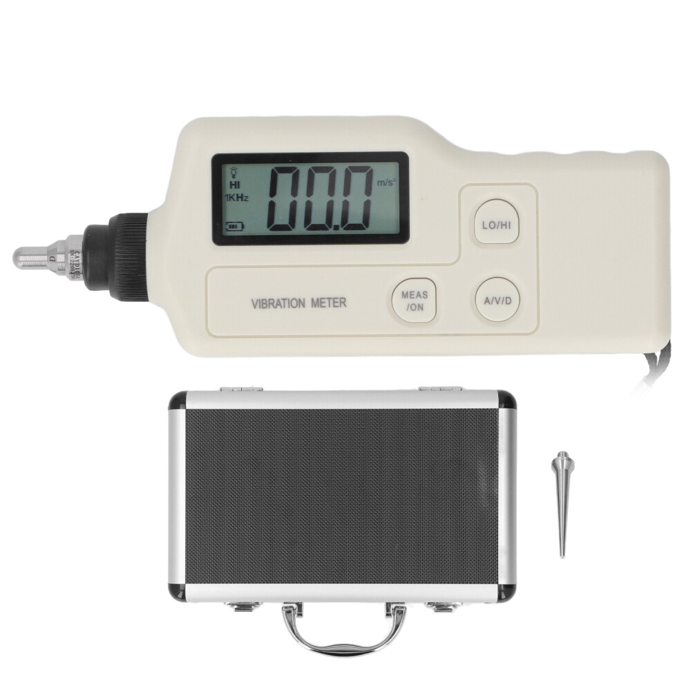 Digital Vibrometer For Predictive Maintenance, Vibration Meter With High Sensitivity Probe Measuring Acceleration Velocity Displacement 9138057589474