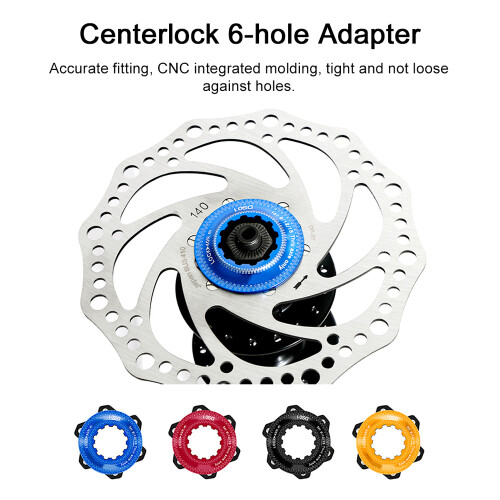 Accurate Fitting Bicycle Disc Brake Adapter Anodized Aluminum 6-Bolt