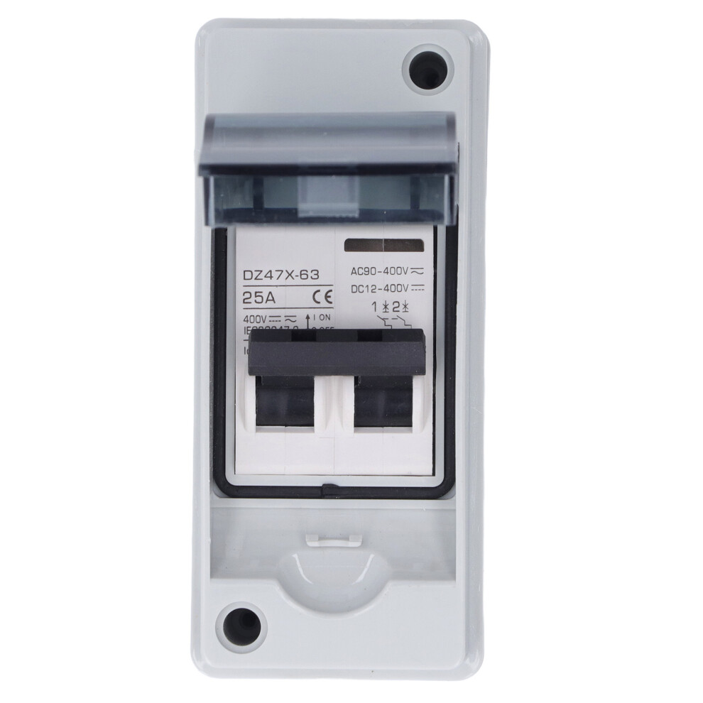 Dz47x 2P 25A Dc Mini Circuit Breaker Ip65 Waterproof For Solar Pv System 5021370621676
