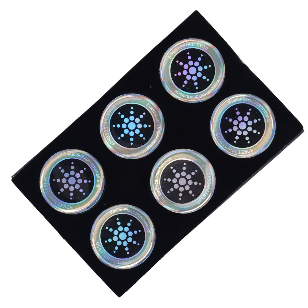 6Pcs Radiation Protection Stickers Emf Resistant Negative Ion Patch Silver 5051370622649