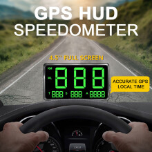 Kopf-Display für Auto mit GPS, Digitaler Tacho, 4,5 Zoll LED, Schwarz