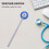Blue Lightweight Neurological Hammer for Hospital Diagnostics 5