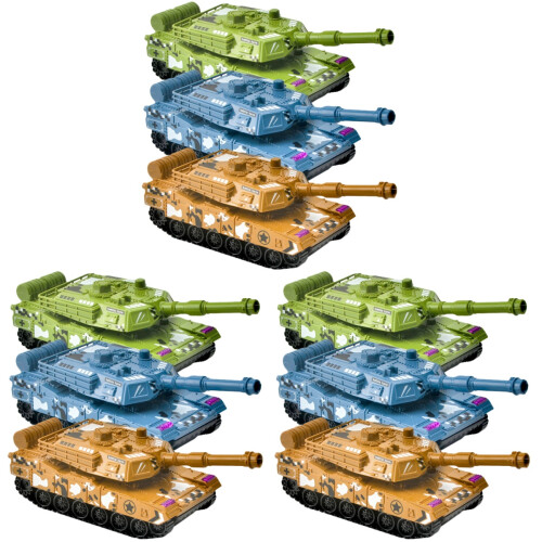 9Stk Simulation Panzer Figur Kinder Geschenk Verschiedene Farben 1