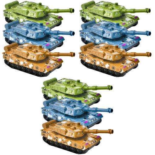 9Stk Simulation Panzer Figur Kinder Geschenk Verschiedene Farben 2