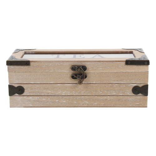 4Stk Holz Teebeutel Aufbewahrungsbox Für Tee, Und 1