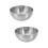 2Stk Silberne Servierschale Robust Für Salat Snacks 9