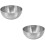2Stk Silberne Servierschale Robust Für Salat Snacks 8