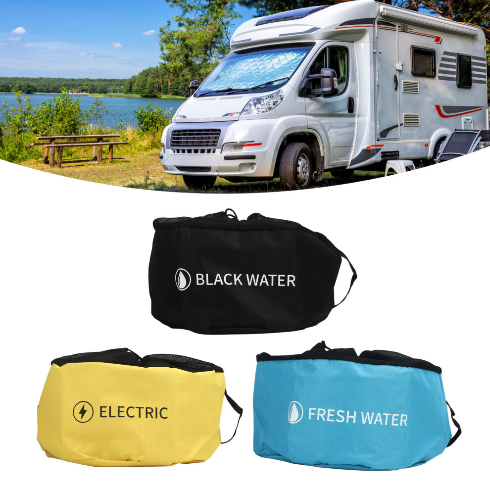 3-Layer Rv Hose Storage Bag For Sewer And Water Hoses Electrical Cords Black 5011370623633