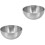 2Stk Silberne Servierschale Robust Für Salat Snacks 5