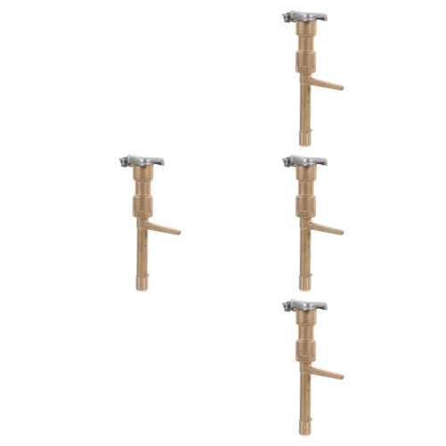 4Sets Kupfer Garten Wasser Ventil Gold Schlauchanschluss Robust 2
