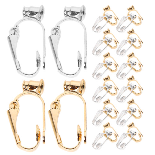120Stk Unsichtbare Clip-Ohrring- Kupfer, , DIY Set 2