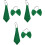 3Sets Stilvolles Herren & Krawatten Set Grün 5