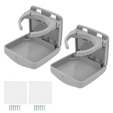 Verstelbare, opvouwbare bekerhouder geschikt voor bekers met een diameter van 60 mm tot 72 mm. Waterdicht, corrosiebestendig, compact en opvouwbaar