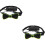 2Stk Schwarze LED Für Herren Polyester Party Hochzeit 7