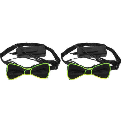 2Stk Schwarze LED Für Herren Polyester Party Hochzeit 2
