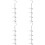 4Stk Handtaschenorganizer Weiß ABS Für 7