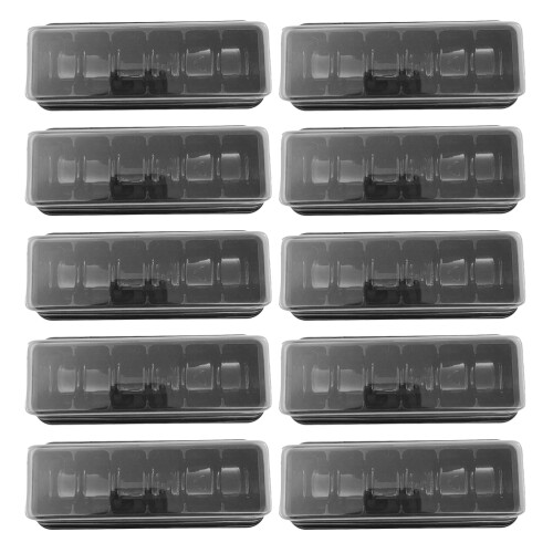 48Stk Macaron Verpackung Pet Schwarz Mit Klarsichtdeckel 2