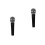2Sets Robustes Karaoke Mikrofon Dual Modus, Aluminium, Schwarz 5
