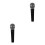 2Sets Robustes Karaoke Mikrofon Dual Modus, Aluminium, Schwarz 9