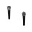 2Sets Robustes Karaoke Mikrofon Dual Modus, Aluminium, Schwarz 7