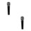 2Sets Robustes Karaoke Mikrofon Dual Modus, Aluminium, Schwarz 4