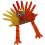 3Stk Truthahn Kinderhut Mehrfarbig Elastisch Für Thanksgiving 10