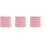 3Sets DIY Filz Mit Holzrahmen Pink Doppelseitig 5