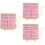 3Sets DIY Filz Mit Holzrahmen Pink Doppelseitig 7