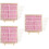 3Sets DIY Filz Mit Holzrahmen Pink Doppelseitig 8