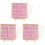 3Sets DIY Filz Mit Holzrahmen Pink Doppelseitig 3