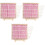 3Sets DIY Filz Mit Holzrahmen Pink Doppelseitig 4