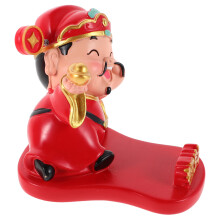 2Stk Resin Feng Shui Reichtum Gott Figur Büro Auto Glückssymbol