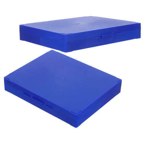 8Stk Blaue Mikroskop Objektträger Box Mit Deckel Langlebig 1
