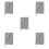 5Stk 2026 Terminbuch Grau, Robust PU Notizblock Mit Abgerundeten Ecken 10