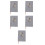 5Stk 2026 Terminbuch Grau, Robust PU Notizblock Mit Abgerundeten Ecken 6