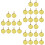 60Stk Runde DIY Anhänger Halter Gold Schmuck Langlebig 6