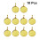 60Stk Runde DIY Anhänger Halter Gold Schmuck Langlebig 10