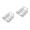 2Stk Vielseitiges Rib Rack Grillrost Eisen Draht in 8