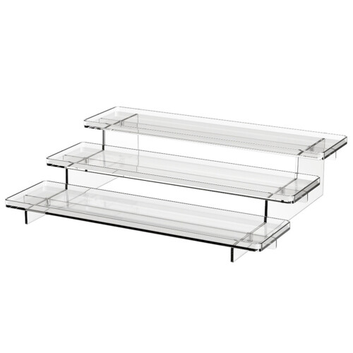 3Stk Transparenter 3-Ebenen Gewürzbox Organizer Pet Material 1