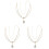 3Stk Goldenes Frontlet Headband Braut Haarschmuck 2